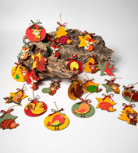 Wooden Christmas ornaments