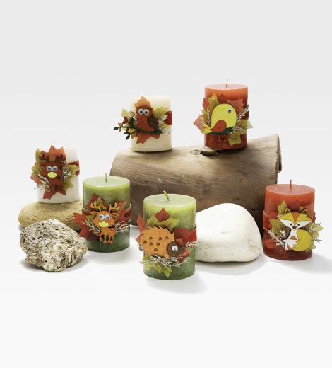 Handmade Christmas candles